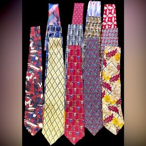 Lot Of 13 100% Silk Neck Ties-Bill Blass Pierre Cardin J Garcia Van Heusen